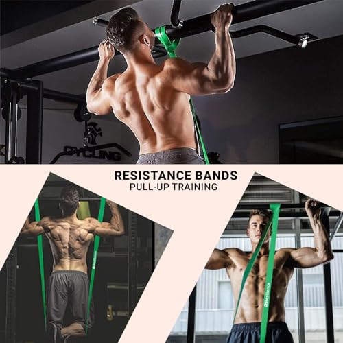 RESILIENCE Bandas de Resistencia, Bandas de dominadas, Calistenia, Dominadas asistidas, Bandas elásticas para estiramiento, yoga, pilates y fisioterapia, Entrenamiento en casa y Gimnasio.