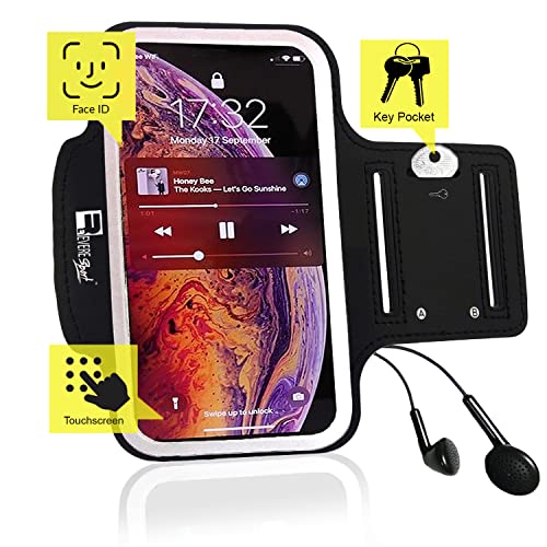 RevereSport Brazalete Deportivo iPhone 13 Pro. Antideslizante contra Sudor Armband para Correr, Fitness. Gimnasio, Ciclismo. Teléfono Funda de Ejercicio