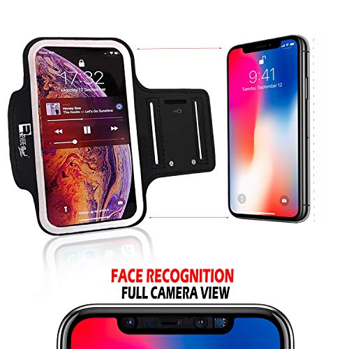 RevereSport Brazalete Deportivo iPhone 13 Pro. Antideslizante contra Sudor Armband para Correr, Fitness. Gimnasio, Ciclismo. Teléfono Funda de Ejercicio