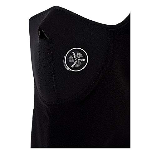 REY Protector para Cara, Braga Cuello de Neopreno Polar Negro, Corta Viento, Máscara para Ski, Snowboard, Moto, Bike, Pesca