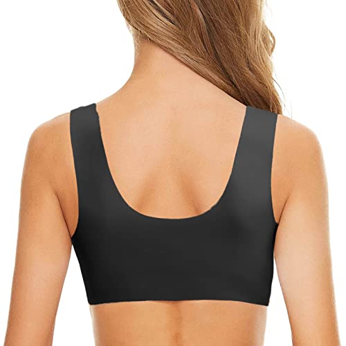 riou Sujetadores Mujer Push Up Tallas Grandes Cómodo Encaje Sexy Sujetador Delantero Abierto Bralette sin Anillo de Acero Chica Dama Chaleco Yoga Fitness Top Mujeres Fiesta Valentin Regalos