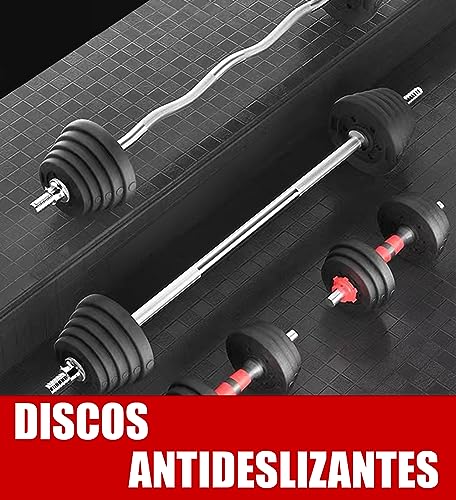 Riscko Pack 2 Discos Pesas de 3Kg Cada Uno para Barra con Diámetro de 2,5 cm, Discos Peso Profesionales para Ejercicio y Gimnasio en Casa, Discos para Pesas y Mancuernas