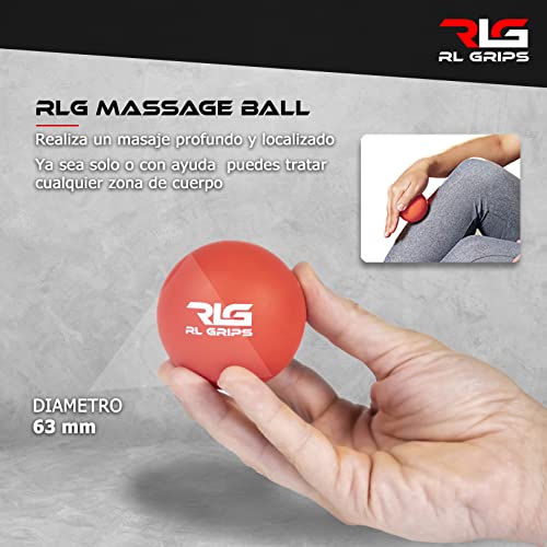 RL Grips™ Foam Roller 30 cm + Bola de Masaje 6,3 cm - Rodillo para Masaje Muscular de Espuma y Pelota Lacrosse para automasaje - Pack Rodillo de Movilidad y Bola para Alivio del Dolor Muscular (Verde)