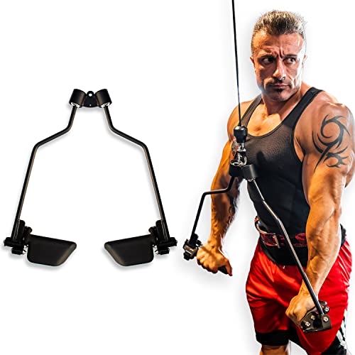 RLGrips® Cuerda de Acero para Entrenamiento en Poleas Ergonómico - Agarre de Entrenamiento en Gym para Tríceps - Maneral para Musculación en Poleas