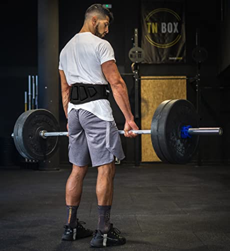 Roar® Cinturón musculación para Entrenamiento de Levantamiento de Peso Crossfit Powerlifting Halterofilia Pesas Gimnasio (Negro, S)