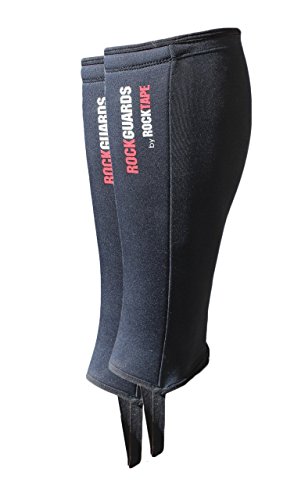 Rock Tape Rock Guards – Espinilleras, Unisex, Color Negro, tamaño Large/Extra-Large