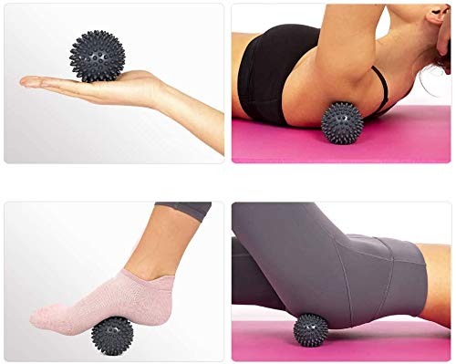 Rodillo de Masaje - RIGHTWELL Rodillo Masaje Pies y Bola de Masaje para Fascitis Plantar,Músculo,Cervical, Espalda, Nalgas, Hombro, Brazos