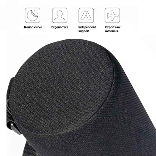 Rodillo lumbar, cojín de apoyo lumbar de esponja, almohada de apoyo lumbar para respaldo inferior y apoyo espinal, para asiento de coche, silla de hogar/oficina