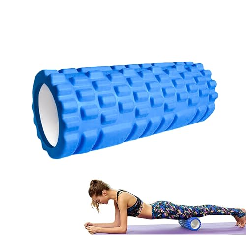 Rodillo Masajeador. Rodillo de Espuma para Terapia y Masaje Muscular. Rodillo de Pilates y Yoga. Fitness Foam Roller. Cilindro de gomaespuma para alivio de dolores y entrenamiento. 33x14cm