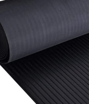 Rollo de Caucho,Alfombra Goma, diseño cordoncillo 1Mts (Anch) x 1Mts(Larg) Espesor 3mm Suelo Goma Antideslizante, Goma Suelo, Suelo Furgoneta, Suelo PVC Taller, Antideslizante Suelo, moqueta de Goma