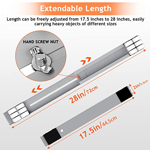 Ronlap Base para Lavadora de Muebles con Freno, Soporte móvil portátil para Muebles de Alta Resistencia para Lavadora, Secadora, refrigerador hasta 300 kg, con 24 Ruedas, 44,5 a 77cm Ajustable, Gris