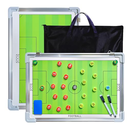 RoseFlower Cuadro Táctico Fútbol, Entrenador de Fútbol, Tabla Magnética, Estrategia de Entrenamiento Portátil para Entrenamiento de Fútbol Competición (Tamaño: 45 x 30 cm)