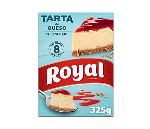 Royal Cheesecake Tarta de Queso con Cobertura de Fresa, sin Horno 8 Raciones, 325g