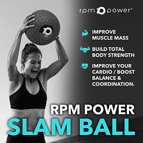 RPM Power Pelota de PVC para entrenamiento de fuerza, entrenamiento pliométrico, entrenamiento cruzado, entrenamiento HIIT, ejercicios básicos (3 kg)