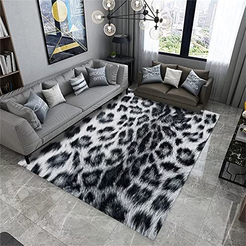 RUGMRZ Tapis Moderne Design Petit Tapis Salon Tapis de Centre de Salon créatif Accessoires Gris Noir Multi-Tailles Tapis Exterieur Terrasse 120 x 160 cm