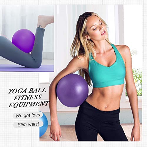 RUGUOA Pelota de Gimnasia Bola de Yoga Anti-Reventones Balón Pilates Antideslizante 25cm Pelota de Ejercicio Balon de Ejercicio para Fitness,Embarazo Sentarse,Fitball,Equilibrio,Abdominal-Púrpura