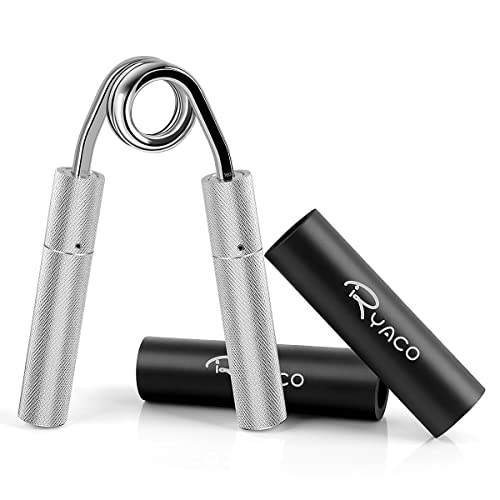 RYACO Fortalecedor de agarre manual, niveles resistencia ajustables 40-160 lb, fortalecedor de antebrazo para entrenamiento de agarre, muñeca y brazo, entrenador de antebrazo para desarrollo muscular