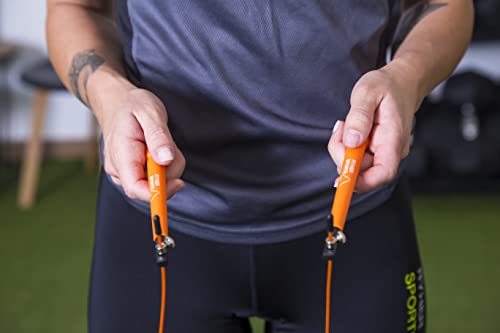 Ryher Cuerda para Saltar Kit - Comba Crossfit, Fitness y Ejercicio (Naranja)