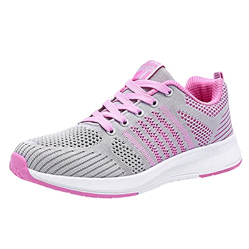 RYTEJFES Zapatillas de Deporte Mujer, Ortopédicos Comodos Zapatos Vestir Deportivas Golf Sneakers Bambas Running Padel Zapatillas Casual Gimnasio Zapatillas de Seguridad Antideslizantes Deporte