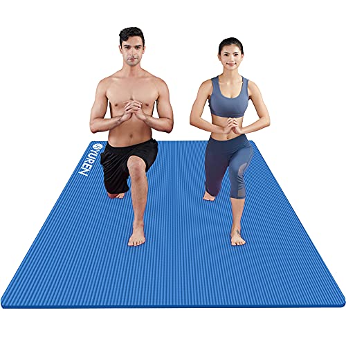 RYTMAT Esterilla Fitness Gruesa 200×130cm 15mm Gruesa Esterilla Yoga Antideslizante NBR Colchoneta Gimnasia Grande XXL para Deporte Familiar