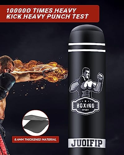 Saco de Boxeo de pie - Saco de Boxeo Pesado de 175cm/69in con Soporte - Saco de Boxeo de pie para Hombres Saco de Kickboxing Inflable para Entrenamiento MMA Muay Thai Fitness