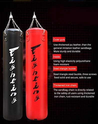 Saco De Boxeo para Entrenamiento De Boxeo, Saco De Boxeo De Entrenamiento De Muay Thai Sin Relleno con Cadena Colgante, Ideal para MMA, Kick Boxing, Artes Marciales,Azul,180cm,outstanding78