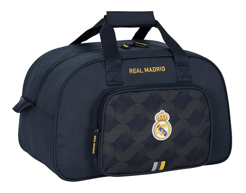 Safta REAL MADRID 2ª EQUIPACIÓN 23/24 - Bolsa de Deporte, Mochila, Ideal para Niños de Diferentes Edades, Cómoda y Versátil, Calidad y Resistencia, 40x23x24 cm, Color Azul Marino