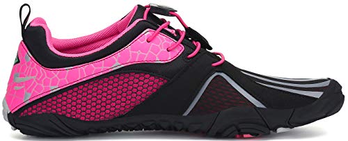 SAGUARO Minimalistas Zapatillas de Deporte Exterior Interior para Hombre Mujer Surf Escarpines Playa Natación Respirable Antideslizante Playa Natación Aire Libre,SC Rosa 39 EU