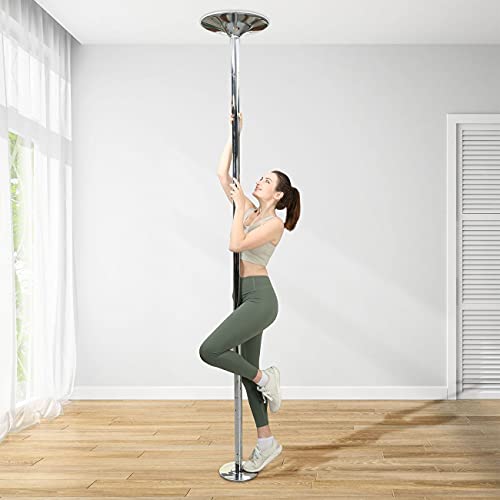 SAMAX Pole Dance Barra de Baile Sexies Profesional - Diámetro de 45mm Altura Ajustable - Ideal para Ejercitarse Practicar Giros Dinámicos Danza - Acero Inoxidable Adecuada para Casa Ejercicio