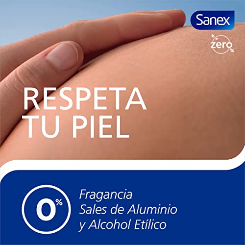 Sanex Zero% Extra Control Desodorante Roll-On, 50ml, Protección 48H, 0% Alcohol, 0% Sales de Aluminio, Cuida y Mantiene la Piel Sana, Inhibe la Formación de Olores Corporales