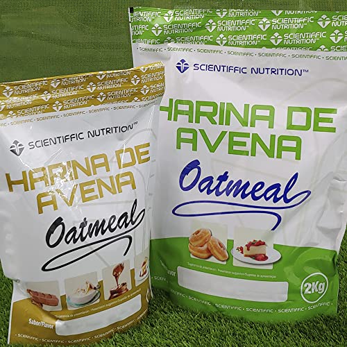 Scientiffic Nutrition - Harina de avena, Fuente de Proteínas, Baja en Azúcares, 100% Natural, Contribuye al Desarrollo de la Masa Muscular, Sabor Tarta de Queso y Fresa - 2 Kg