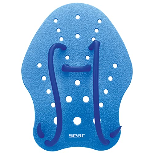 Seac Hand Paddle Turbo - Accesorio para la natación, color azul, talla L