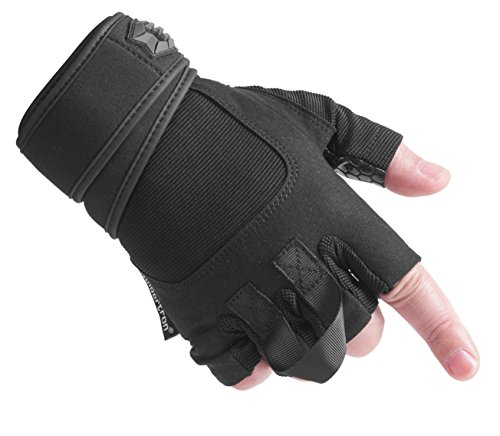 Seibertron Pro 2.0 Gel De Sílice Grip con Correa Ajustable Ofrece Apoyo de la muñeca Bespirable Levantamiento de Pesas Aptitud Guantes Gimnasio Crossfit Entrenamiento Culturismo Fitness Gym Gloves S