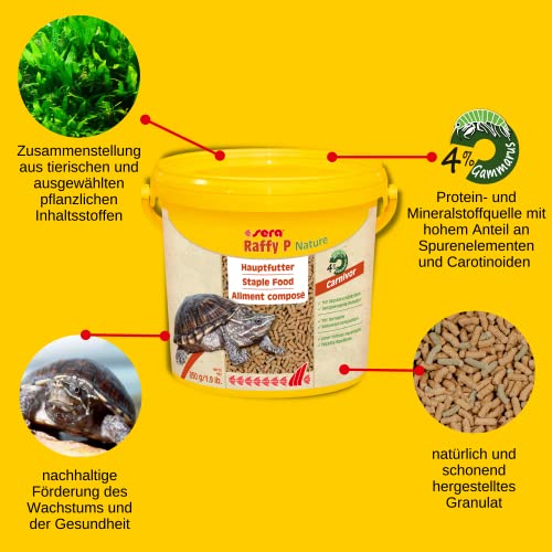 Sera Raffy P Nature Comida para Tortugas Acuáticas - 3800 ml