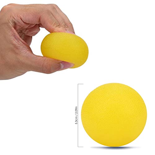 Set de 5 Pelota Antiestres Bola para Rehabilitación Fortalecedores de Mano, Pelota Rehabilitacion Mano con Diferentes Grados de Dureza, para Aliviar El Estrés para Ejercicios De Manos Antiestres