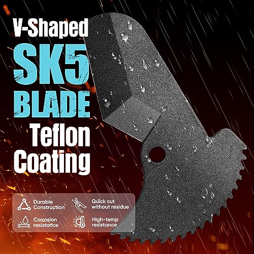 SHALL Cortador de tubos de plástico de 2,5"(63 mm), cortador de PVC, tubos de plástico PEX, PVC y PPR de 63 mm de diámetro exterior, tubos de plástico de alta calidad