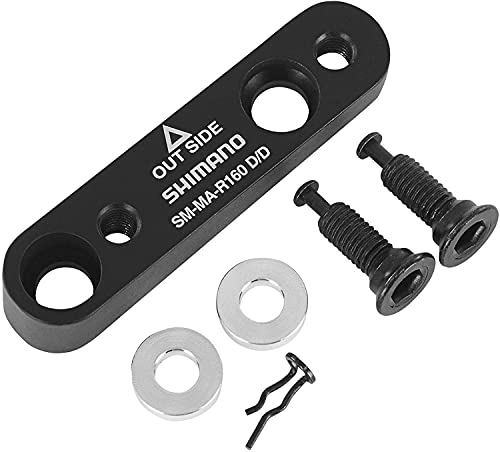 SHIMANO Adaptador Freno Disco 160MM SM-MA-R160 Flat Mount Accesorios y recambios bicis, Unisex-Adult, Multicolor, Talla Única