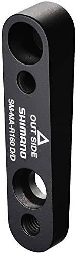 SHIMANO Adaptador Freno Disco 160MM SM-MA-R160 Flat Mount Accesorios y recambios bicis, Unisex-Adult, Multicolor, Talla Única