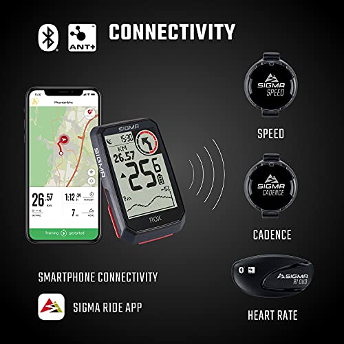 Sigma Sport Rox 4.0 GPS, Deportes,Ciclismo, Negro