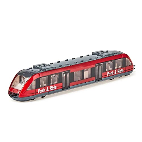 siku 1646, Tren de cercanías, Metal/Plástico, 1:87, Rojo, Combina con otros juguetes SIKU