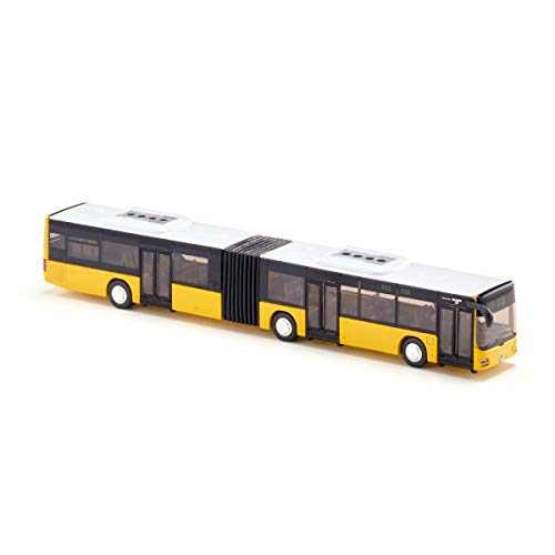 siku 3736 Bus articulado, Neumáticos de goma, Puertas funcionales, 1:50, Metal/Plástico, Amarillo