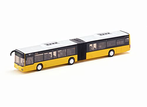 siku 3736 Bus articulado, Neumáticos de goma, Puertas funcionales, 1:50, Metal/Plástico, Amarillo