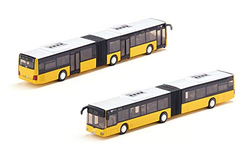 siku 3736 Bus articulado, Neumáticos de goma, Puertas funcionales, 1:50, Metal/Plástico, Amarillo