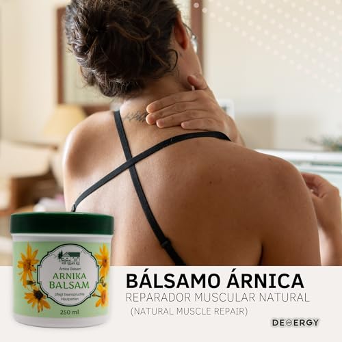 Sin Dolor Crema Arnica Antiinflamatoria con Aceites Naturales. Ideal Masajes Musculares y Articulares. Alivio Del Dolor y tensión de Articulaciones Y Músculos, Con Efecto Relajante, Producto Aleman.