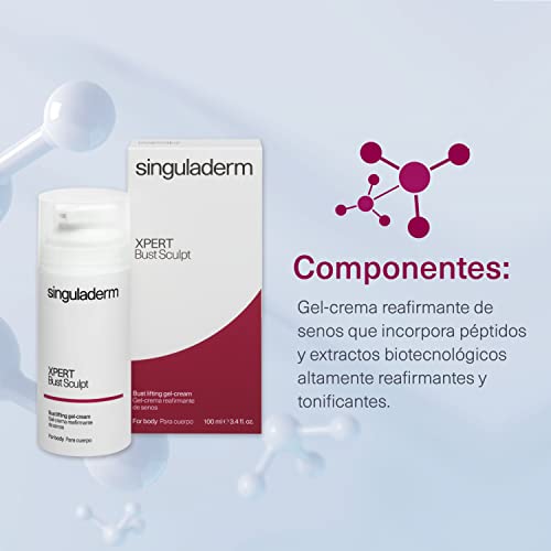 Singuladerm - XPERT Bust Sculpt - Gel - Crema reafirmante de senos 100ml - Tratamiento específico para el busto: Aumenta, reafirma y tonifica