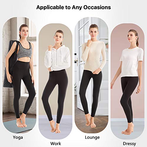 SINOPHANT Leggins Mujer, Pantalon Yoga Mujer, Mallas Deporte Mujer, Leggings Mujer Suaves Elásticos de Cintura Alta Tallas Grandes, Pilates XXL #1 Piezas Negro