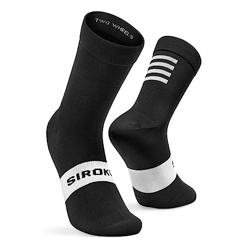 SIROKO Calcetines ciclismo S1 Black Kapelmuur Negro Hombre y Mujer