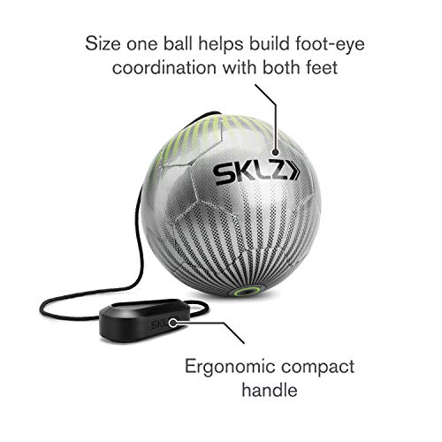 SKLZ Star-Kick Entrenador de Fútbol, Material de Entrenamiento de Fútbol, Entrenador de Lanzamiento y Recepción de Balón de Fútbol, Voltaje, Talla Única