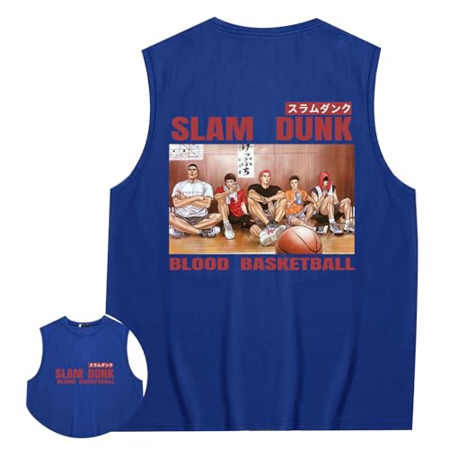 Slam Dunk Sakuragi Hanamichi Anime Chaleco Hombres Mujeres Deportes Casual Sin Mangas Camiseta Sin Mangas Sudadera Anime Tank Top