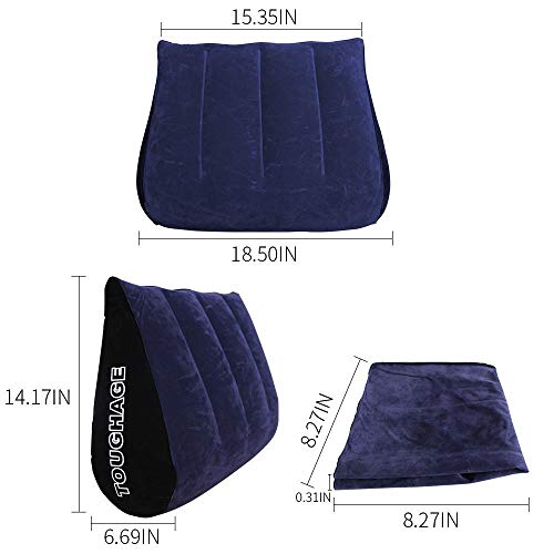 SmartRing La posición de la colchoneta Inflable soporta la colchoneta de Entrenamiento, Azul Oscuro, Almohada Conveniente para Viajar y Acampar